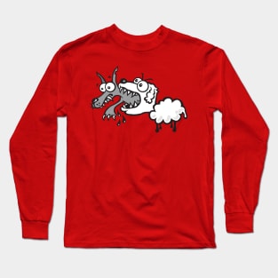 Sheep eats wolf Long Sleeve T-Shirt